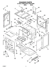 03 - Chassis Parts parts for Whirlpool Range WERP3120PB2 from AppliancePartsPros.com