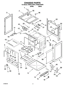 03 - Chassis Parts parts for Whirlpool Range WERP3120PB1 from AppliancePartsPros.com