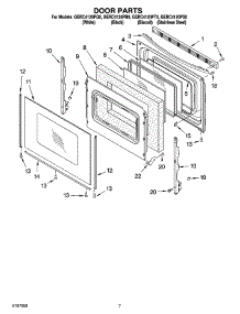 05 - Door Parts, Miscellaneous Parts parts for Whirlpool Range GERC4120PB0 from AppliancePartsPros.com