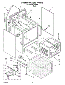 04 - Oven Chassis Parts parts for Whirlpool Range WLSP34900 from AppliancePartsPros.com