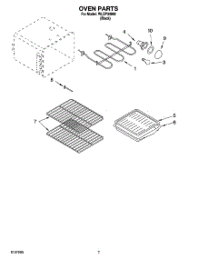 05 - Oven Parts parts for Whirlpool Range WLSP34900 from AppliancePartsPros.com