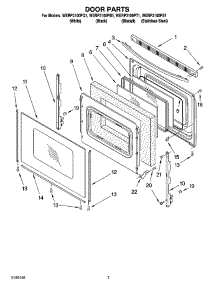 05 - Door Parts, Optional Parts parts for Whirlpool Range WERP3100PQ1 from AppliancePartsPros.com