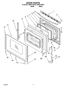 05 - Door Parts, Optional Parts parts for Whirlpool Range WERP3120PB1 from AppliancePartsPros.com