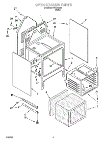 04 - Oven Chassis Parts parts for Whirlpool Range WGE30302 from AppliancePartsPros.com