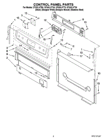 02 - Control Panel Parts parts for Whirlpool Range SF265LXTS0 from AppliancePartsPros.com