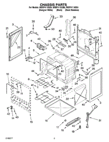 03 - Chassis Parts parts for Whirlpool Range WERP4110SQ0 from AppliancePartsPros.com