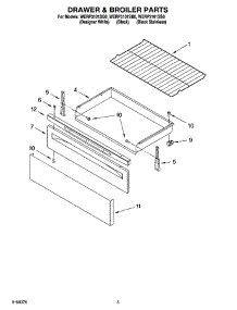 04 - Drawer & Broiler Parts parts for Whirlpool Range WERP3101SQ0 from AppliancePartsPros.com