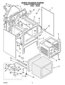 04 - Oven Chassis Parts parts for Whirlpool Range WLP83800 from AppliancePartsPros.com