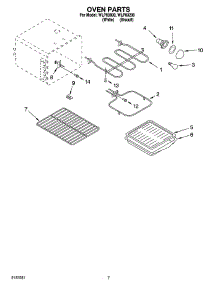 05 - Oven Parts, Miscellaneous Parts parts for Whirlpool Range WLP83800 from AppliancePartsPros.com