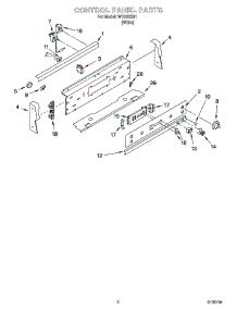 02 - Control Panel Parts parts for Whirlpool Range WGE32301 from AppliancePartsPros.com