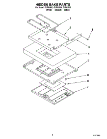 06 - Hidden Bake Parts, Miscellaneous Parts parts for Whirlpool Range GLP85200 from AppliancePartsPros.com