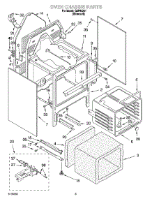 04 - Oven Chassis Parts parts for Whirlpool Range GJP84201 from AppliancePartsPros.com