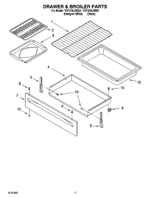05 - Drawer & Broiler Parts parts for Whirlpool Range YSF379LEMQ1 from AppliancePartsPros.com