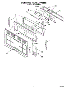 02 - Control Panel Parts parts for Whirlpool Range WERE4200PQ0 from AppliancePartsPros.com