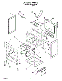 03 - Chassis Parts parts for Whirlpool Range WERE4200PQ0 from AppliancePartsPros.com