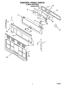 02 - Control Panel Parts parts for Whirlpool Range WERE3100PQ2 from AppliancePartsPros.com