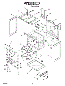 03 - Chassis Parts parts for Whirlpool Range WERE3100PQ2 from AppliancePartsPros.com