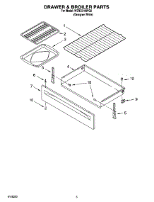 04 - Drawer & Broiler Parts parts for Whirlpool Range WERE3100PQ2 from AppliancePartsPros.com