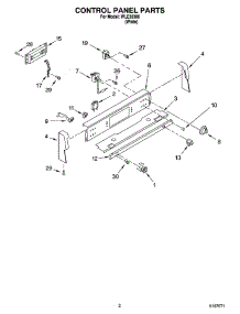 02 - Control Panel Parts parts for Whirlpool Range WLE30300 from AppliancePartsPros.com