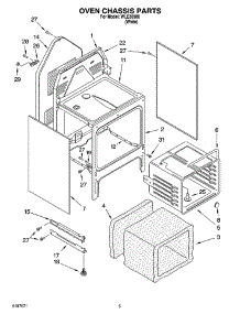 04 - Oven Chassis Parts parts for Whirlpool Range WLE30300 from AppliancePartsPros.com