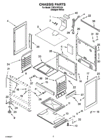 04 - Chassis Parts parts for Whirlpool Range YSF315PEKQ1 from AppliancePartsPros.com