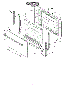 06 - Door Parts, Miscellaneous Parts parts for Whirlpool Range YSF315PEKQ1 from AppliancePartsPros.com