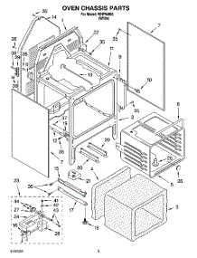 04 - Oven Chassis Parts parts for Whirlpool Range WHP54803 from AppliancePartsPros.com