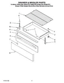 04 - Drawer & Broiler Parts, Optional Parts parts for Whirlpool Range RF362LXTB0 from AppliancePartsPros.com