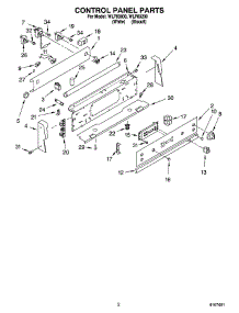 02 - Control Panel Parts parts for Whirlpool Range WLP83200 from AppliancePartsPros.com