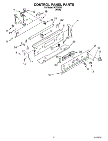 02 - Control Panel Parts parts for Whirlpool Range WLP32810 from AppliancePartsPros.com