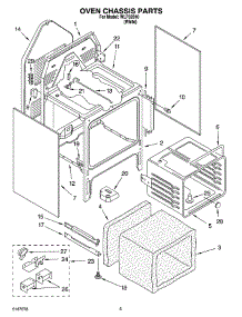 04 - Oven Chassis Parts parts for Whirlpool Range WLP32810 from AppliancePartsPros.com