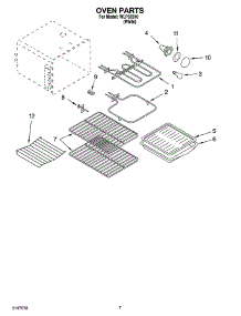 05 - Oven Parts, Miscellaneous Parts parts for Whirlpool Range WLP32810 from AppliancePartsPros.com