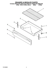 04 - Drawer & Broiler Parts parts for Whirlpool Range RF263LXTQ0 from AppliancePartsPros.com