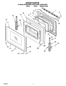 05 - Door Parts, Optional Parts (Not Included) parts for Whirlpool Range GERC4120PQ3 from AppliancePartsPros.com