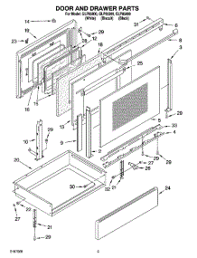 03 - Door And Drawer Parts parts for Whirlpool Range GLP85900 from AppliancePartsPros.com