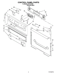 02 - Control Panel Parts parts for Whirlpool Range SF272LXTD0 from AppliancePartsPros.com