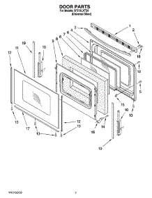 05 - Door Parts parts for Whirlpool Range SF272LXTD0 from AppliancePartsPros.com