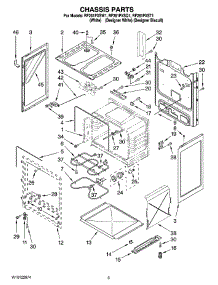 03 - Chassis Parts parts for Whirlpool Range RF261PXST1 from AppliancePartsPros.com