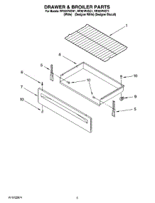 04 - Drawer & Broiler Parts parts for Whirlpool Range RF261PXST1 from AppliancePartsPros.com
