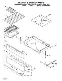 04 - Drawer & Broiler Parts parts for Whirlpool Range GERC4110PB2 from AppliancePartsPros.com