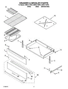 04 - Drawer & Broiler Parts parts for Whirlpool Range GERC4110PS3 from AppliancePartsPros.com
