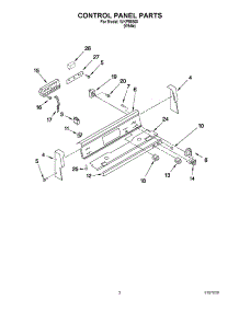 02 - Control Panel Parts parts for Whirlpool Range WKP85800 from AppliancePartsPros.com