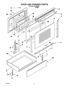 03 - Door And Drawer Parts parts for Whirlpool Range WKP85800 from AppliancePartsPros.com