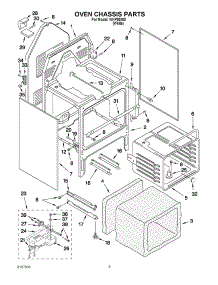 04 - Oven Chassis Parts parts for Whirlpool Range WKP85800 from AppliancePartsPros.com