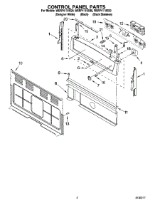 02 - Control Panel Parts parts for Whirlpool Range WERP4110SB0 from AppliancePartsPros.com