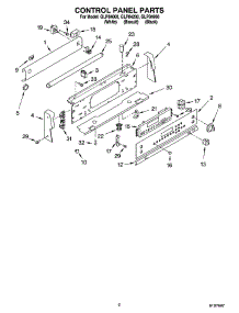 02 - Control Panel Parts parts for Whirlpool Range GLP84200 from AppliancePartsPros.com