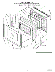 05 - Door Parts, Optional Parts (Not Included) parts for Whirlpool Range WERP3101SB1 from AppliancePartsPros.com