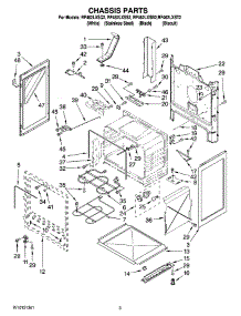 03 - Chassis Parts parts for Whirlpool Range RF462LXSB2 from AppliancePartsPros.com