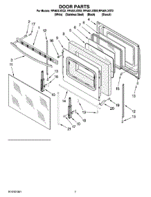 05 - Door Parts, Optional Parts parts for Whirlpool Range RF462LXSB2 from AppliancePartsPros.com