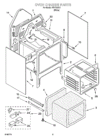 04 - Oven Chassis Parts parts for Whirlpool Range WHP32812 from AppliancePartsPros.com